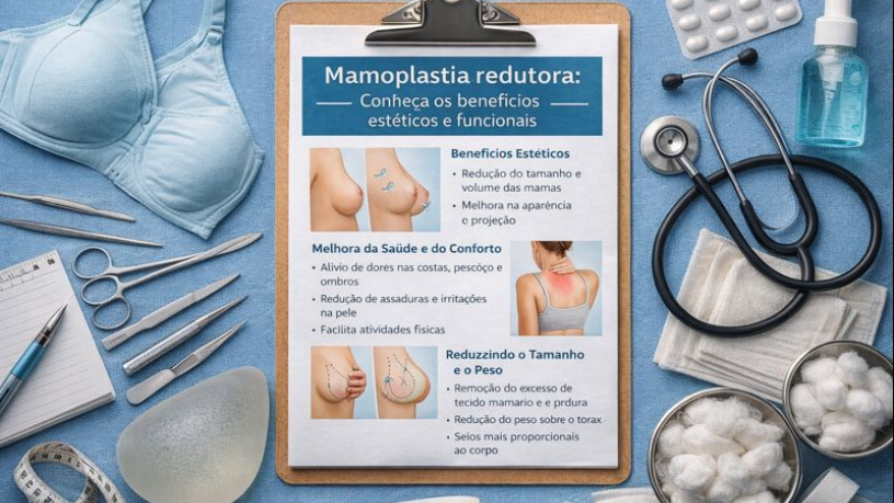 Milton Seigi Hayashi ressalta que a mamoplastia redutora alivia dores e melhora a autoestima.